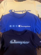 Lot of 3 Champion Crew Shirts In Size Youth Medium 10/12