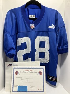 Buffalo Bills Vtg.RW Stadium 1999 NFL Authentic#28 Practice Worn Jersey ReadDESC