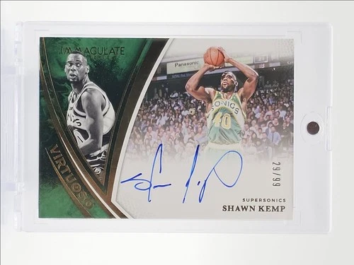 SHAWN KEMP 2024-25 IMMACULATE VIRTUOSO AUTOGRAPH SUPERSONICS AUTO /99 Q3668