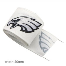 2 inch 1 yard Eagles Wired wire edge Flax Football Ribbon 1222678 Philadelphia