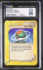 Lure Ball 128/144 Pokemon Card Skyridge CGC WORLD RECORD 1/1 WR HOLDER SLAB on eBay