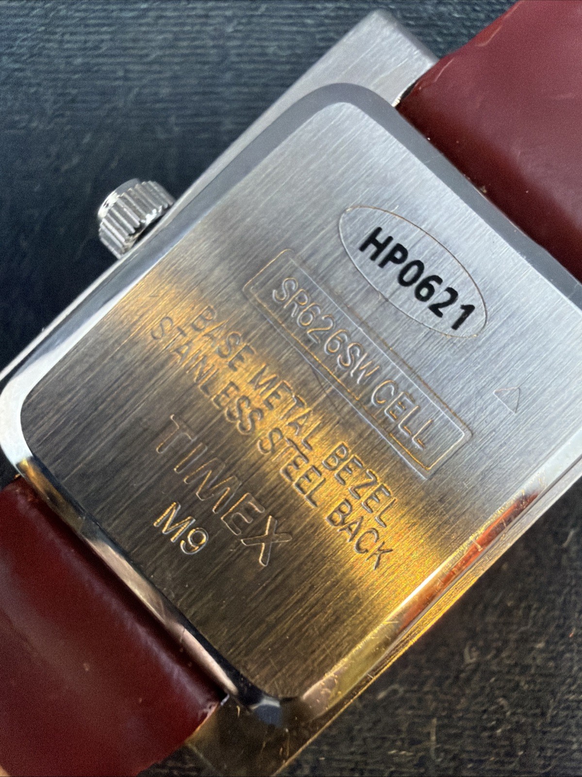 Timex M9 Quartz Rectangular Watch, Silver Case, B… - image 7