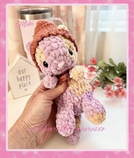Kawaii Kitty Crochet Amigurumi Plush Toy, Cute Cat In Bonnet Stuffed Animal Gift