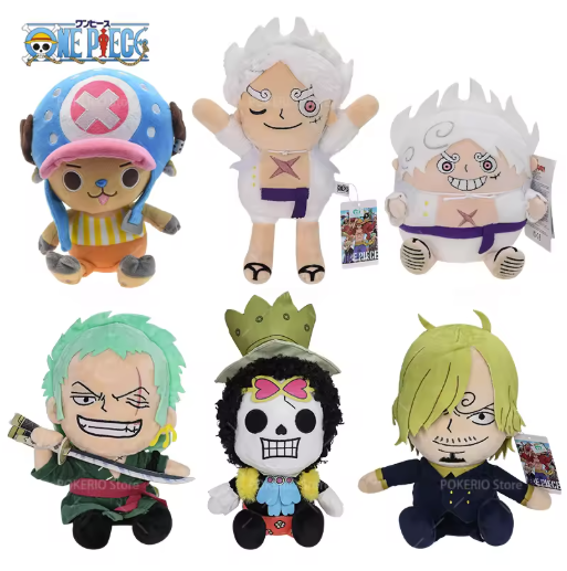 Muñeco de peluche de anime de One Piece, Luffy, personaje de dibujos animados, Sabo, Sanji