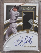 2022 Panini Immaculate Gavin Sheets #105 Rookie Patch Auto /99 White Sox