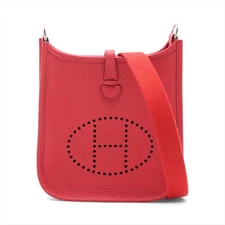 Hermès evelyn 16 TPM Taurillon Clemence Bougainvillier Silver Metal Fittings X: