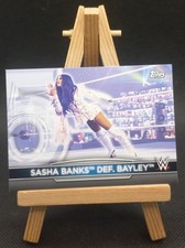 2021 Topps WWE Women’s Division Sasha Banks def. Bayley #SC-10