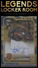2024 Topps Gilded Collection Marco Luciano Chrome Gold Auto Blue Gold #/50