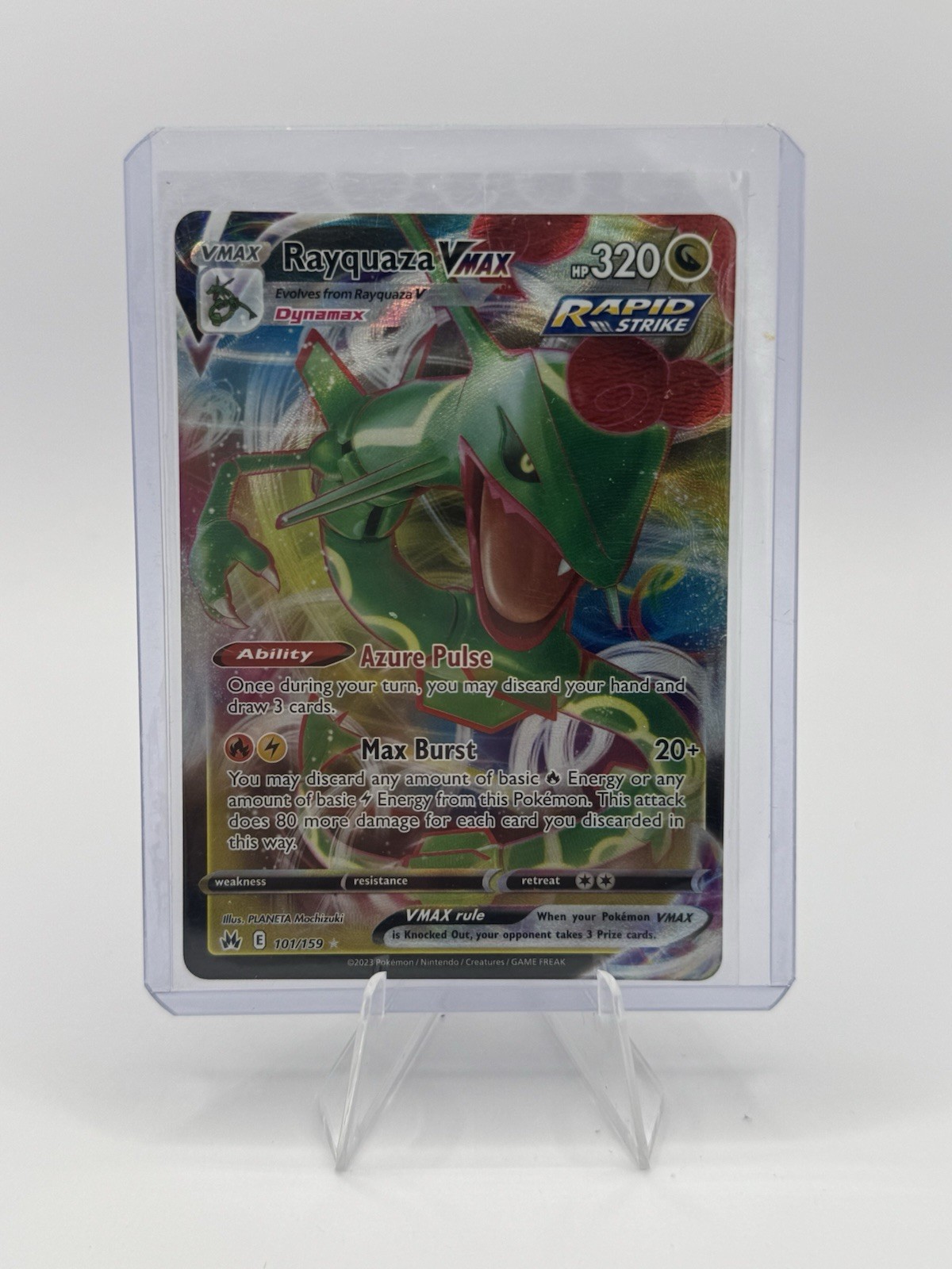 Rayquaza VMAX (101) 101/159  Crown Zenith Pokémon TCG  NM
