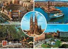 AK - Spanien - Espana - Cataluna - Barcelona - Multiviews - Boote -