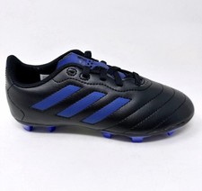 Image of Adidas Goletto VIII FG J Black Blue Kids Size UK 11.5 Football Boots GX6906