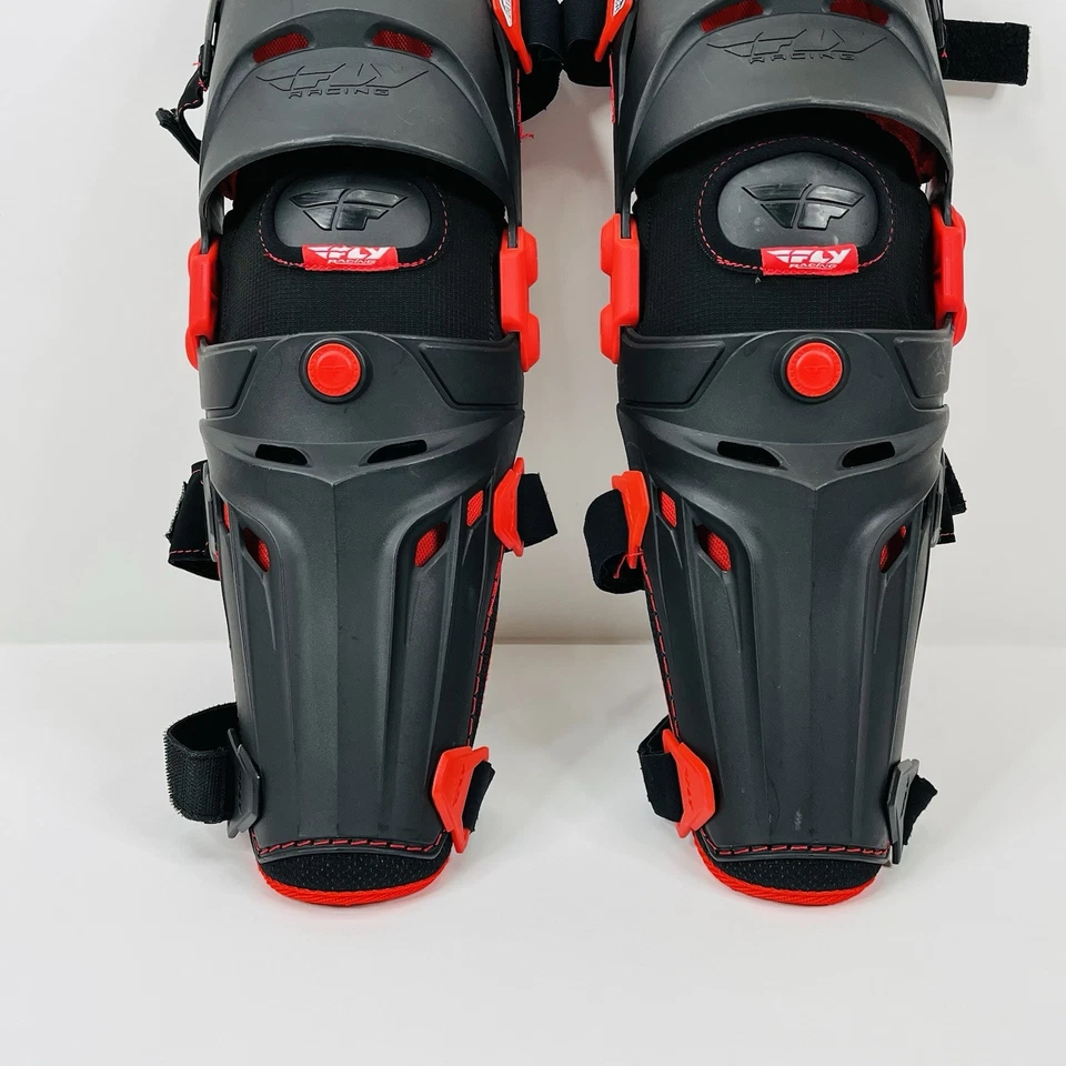 Fly Racing 5 caneleiras de joelho pivô almofadas para adultos par proteção motocross MX - Imagem 2 de 4