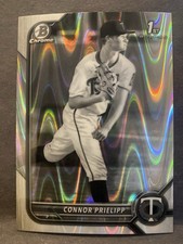 2022 Bowman Draft - Chrome Connor Prielipp #BDC-8 Black & White RayWave...