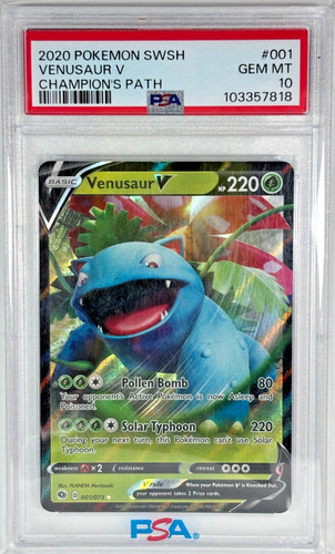Venusaur V graded PSA 10 for sale on eBay