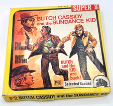 Butch Cassidy and the Sundance Kid Super 8 Film Selected Scenes Black  White
