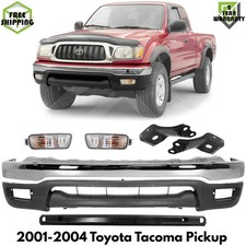 Front Bumper Chrome Steel Turn Signal Lights Kit For 2001-2004 Toyota Tacoma Front Bumper Chrome Steel Turn Signal Lights Kit For 2001-2004 Toyota Tacoma
