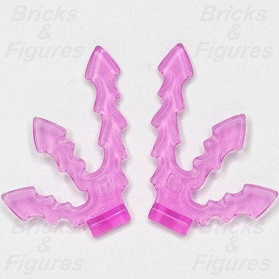 LEGO  Lightning Bolt Minifigure Accessory Part Magic Trans Dark Pink 5688  x 2