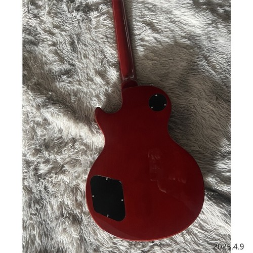 Chitarra elettrica LP cherry burst solid flame acero tavola pezzo unico corpo e manico - Foto 6 di 6