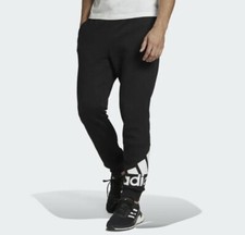 adidas Men's Size Small Essentials Fleece Tapered Cuff Logo Sweat Jogger Pants
