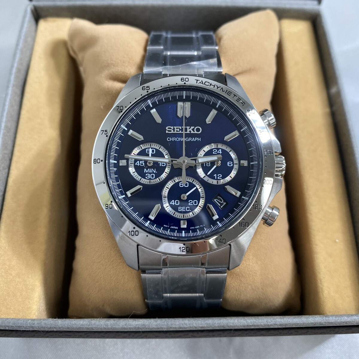 SEIKO SBTR011 Wrist watch SELECTION Chronograph Quartz Blue SS Men 