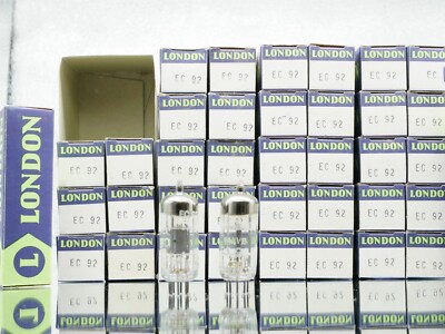 1x EC92 6AB4 Siemens Munich LONDON Label 50.th VHF Triode Röhre Tube NEW in BOX