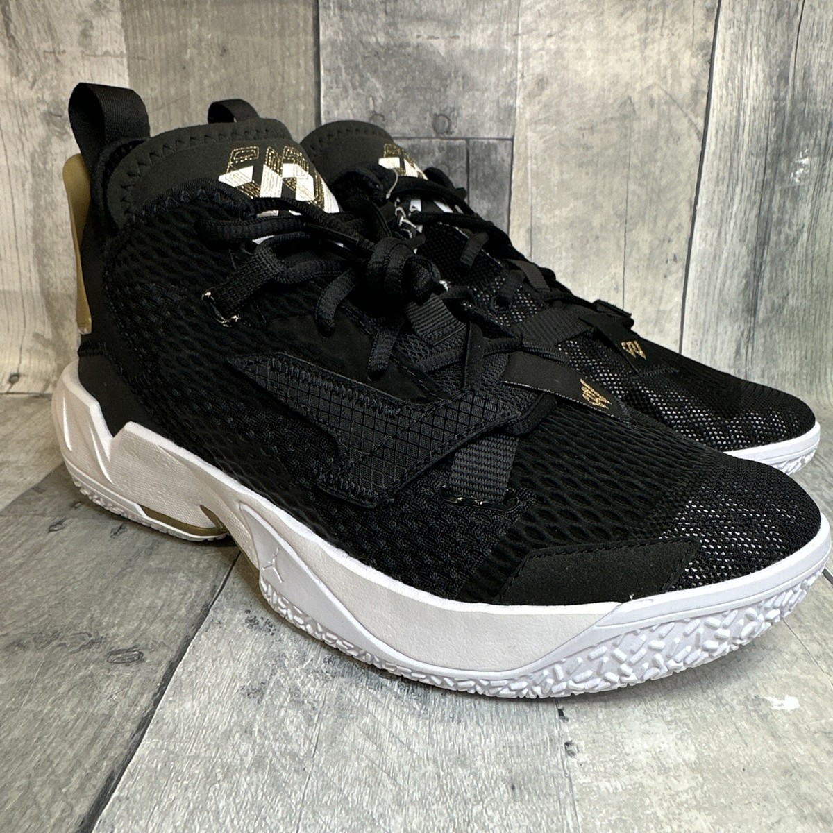Men's Nike Air Jordan Why Not Zero.4 Shoe Size 8 Black White Men's Nike Air Jordan Why Not Zero.4 Shoe Size 8 Black White