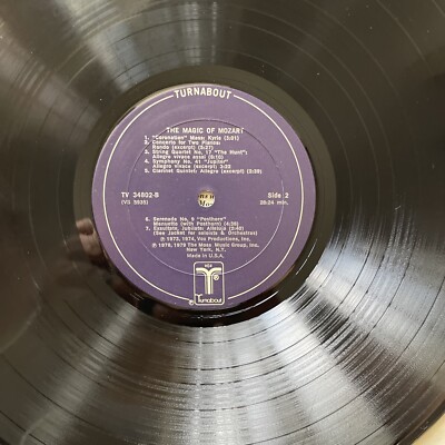The Magic Of Mozart - Turnabout - TV 34802 - LP Vinyl Record Album