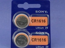 SONY  CR1616  LITHIUM 3V  BATTERY  2Pcs