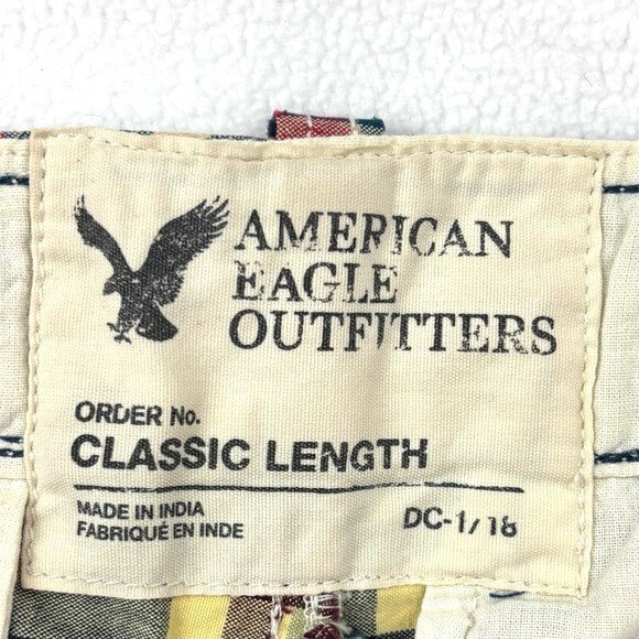 American Eagle Multicolor Patchwork Plaid 100% Co… - image 12