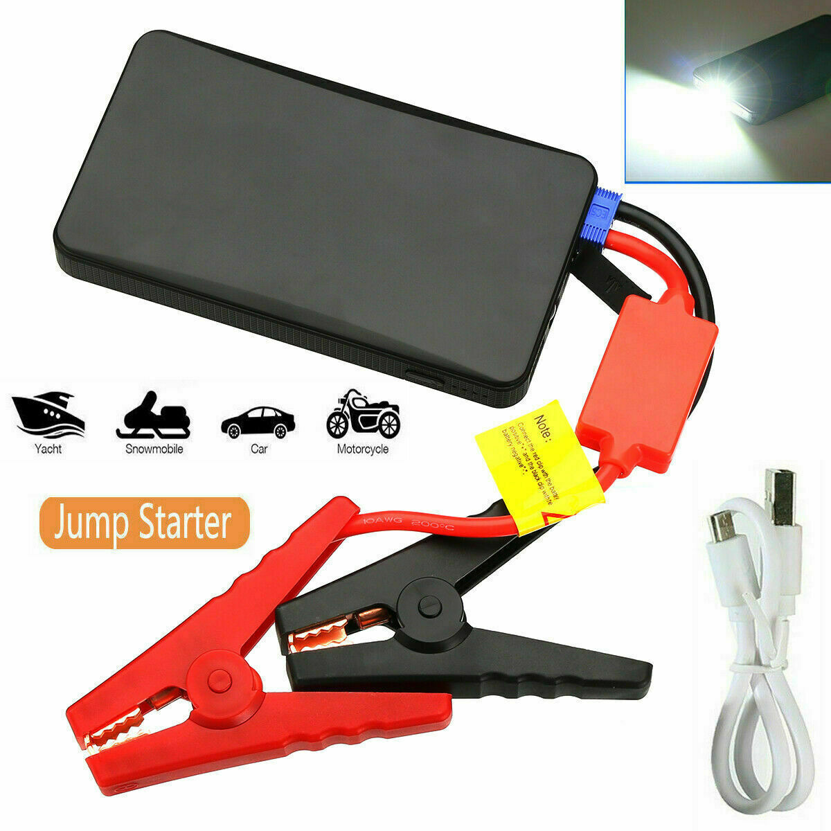 20000mAh Car Jump Starter Booster Jumper Box Power Bank Battery Charger Portable