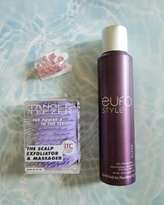🎁 New! EUFORA Style Gloss Dry Shine Hair Spray 4.7 oz + Tangle Teezer Gift! 🎁