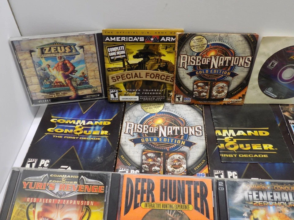 Lote de 27 jogos de PC, Rise of Nations, Command & Conquer, Empire Earth, veja fotos - Imagem 2 de 4
