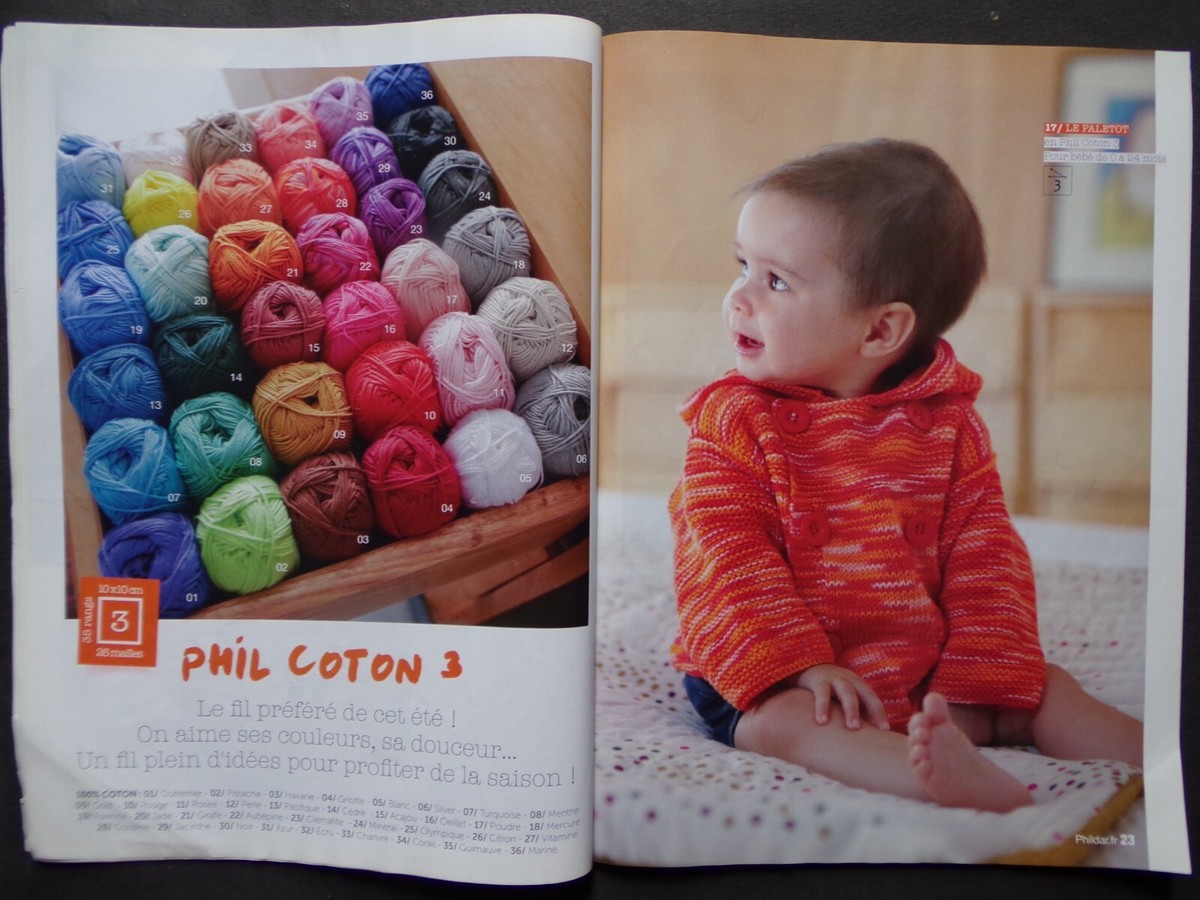 Catalogue Bébé et Enfant N°271 - Printemps/Ete 2026 - Phildar Blanc- Catalogue - Magazine de tricot - Tricot