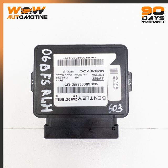 04-13 BENTLEY CONTINENTAL FLYING SPUR GT PARKING BRAKE CONTROL MODULE UNIT OEM