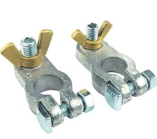 Seachoice Brass Plated Clamp Wing Nut Lead Alloy Battery Terminal 13671