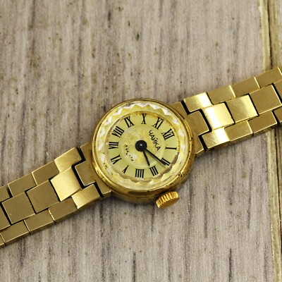 Chaika Chajka 1601A USSR Soviet gold plated AU women's mechanical