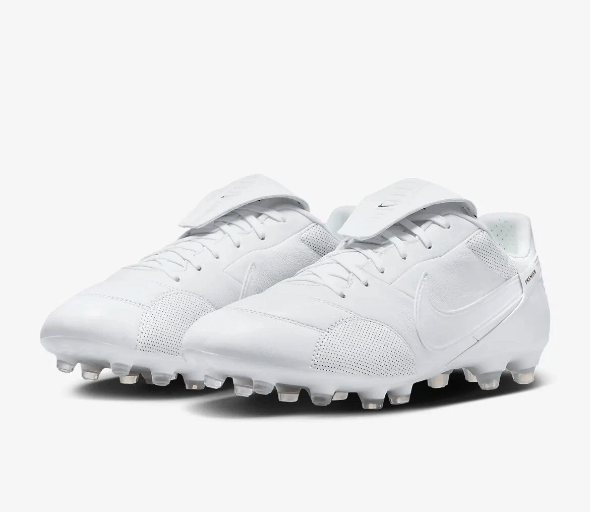 Nike Premier 3 FG Soccer Cleats White Leather AT5889-100