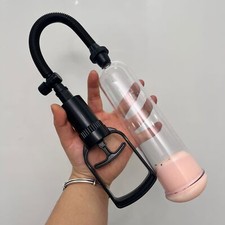 Pompa per pene powerpump con impugnatura a stantuffo ingrandimento pene aiuto impotenza pompa a vuoto