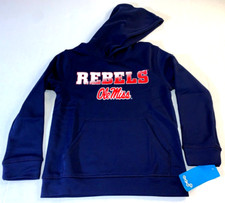 Ole Miss Rebels University of Mississippi Hoodie Sweatshirt New! Boys SMALL 8