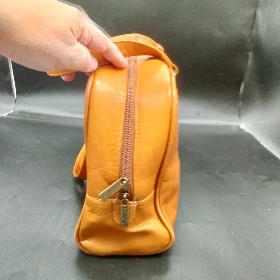 Le Donne Colección Cuero Viaje, Equipaje de Mano, Gimnasio, Bolso de Noche Bronceado Unisex LEER Foto 2 de 4