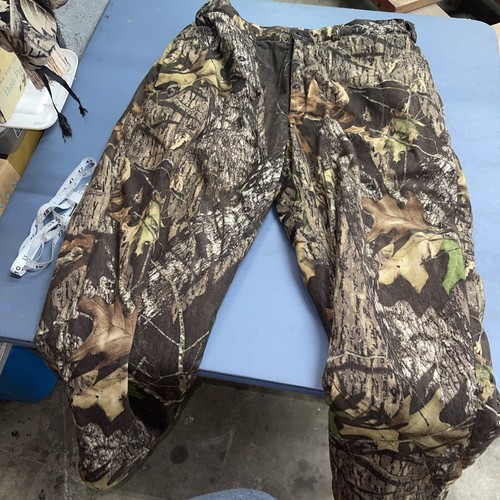 VTG LL BEAN CAMO HUNTING PANTS Fleece Lined MENS 38 - Picture 2 of 9