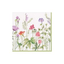 French Floral Paper Cocktail Napkins - 20 Per Package