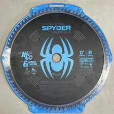 SPYDER Tarantula Fine Finish Circular Saw Blade 80-Tooth, 12" Black 13054