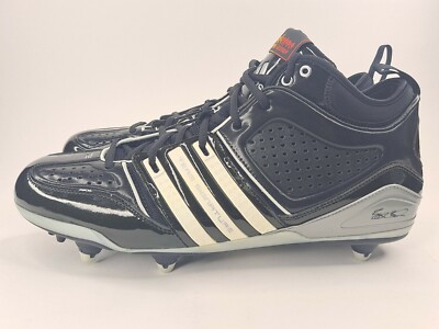 Adidas Reggie Bush III Mid Men's Sizes Black White Football Cleats