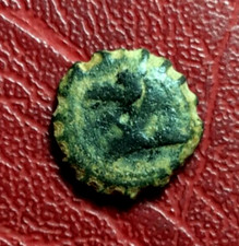 Seleukid King Demetrios I Soter Cheval’S Tête /Éléphant’S Tête AE16 Grec Pièce