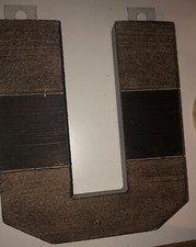 8  Distressed Wood Letter U