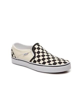 Vans Asher Slip On Checkerboard Black White VN000VOSAPL
