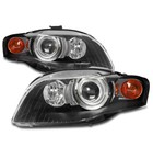 FOR 05-08 AUDI A4 QUATTRO S4 B7 HID TYPE PROJECTOR HEADLIGHT HEADLAMP LAMP BLACK