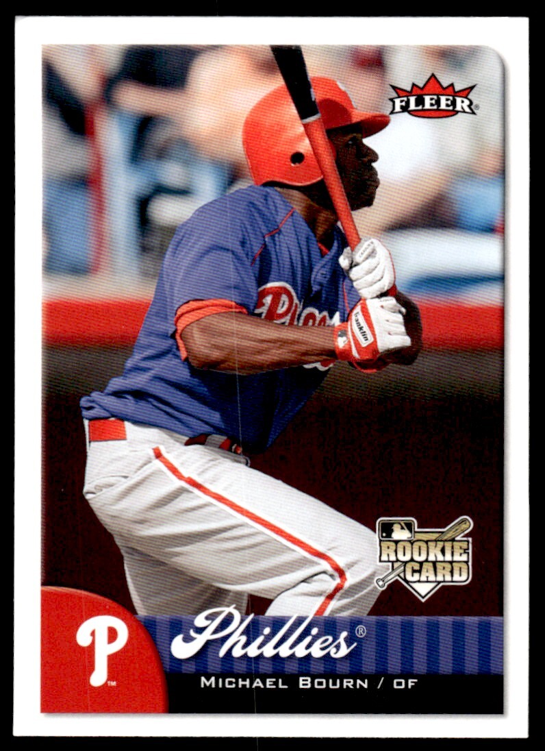 2007 Fleer Michael Bourn Philadelphia Phillies #353A