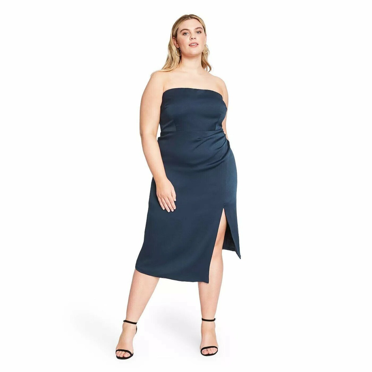 cushnie blue dress Cushnie Dresses | Beautiful Navy Strapless Dress, New With Tags | Color: Blue | Size: 18w